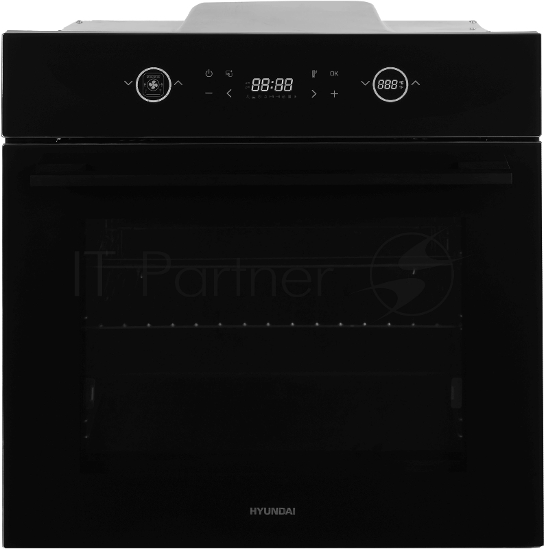 Духовой шкаф Электрический Hyundai HEO 6752 BG черное стекло