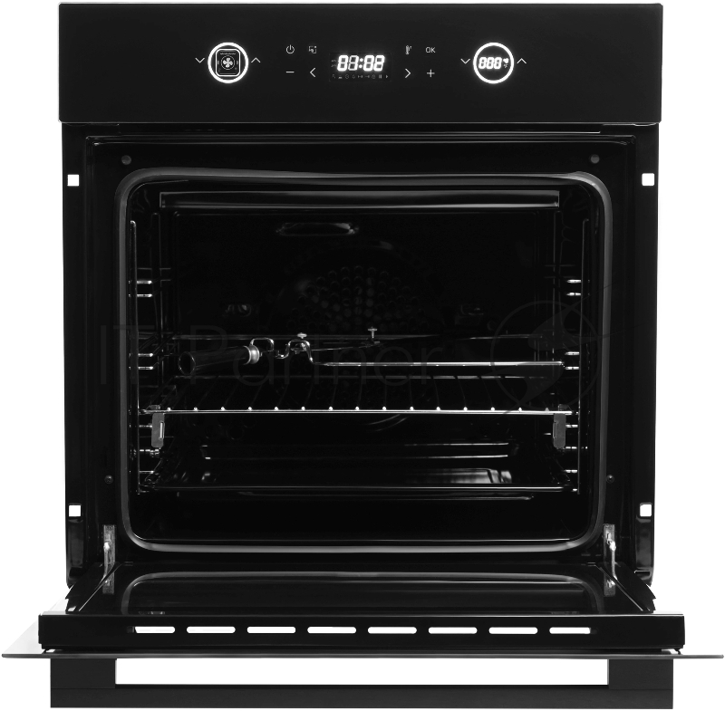 Духовой шкаф Электрический Hyundai HEO 6752 BG черное стекло