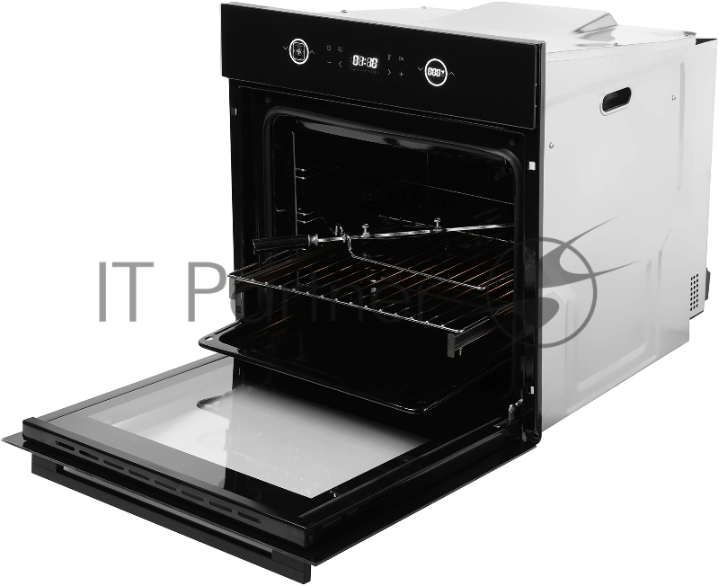 Духовой шкаф Электрический Hyundai HEO 6752 BG черное стекло