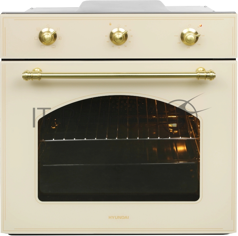 Духовой шкаф Электрический Hyundai HEO 6634 BE стекло бежевое
