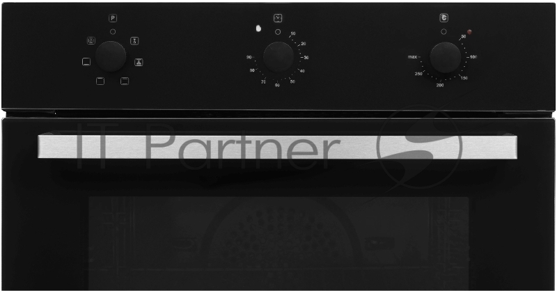 Духовой шкаф Электрический Hyundai HEO 6631 BG черное стекло