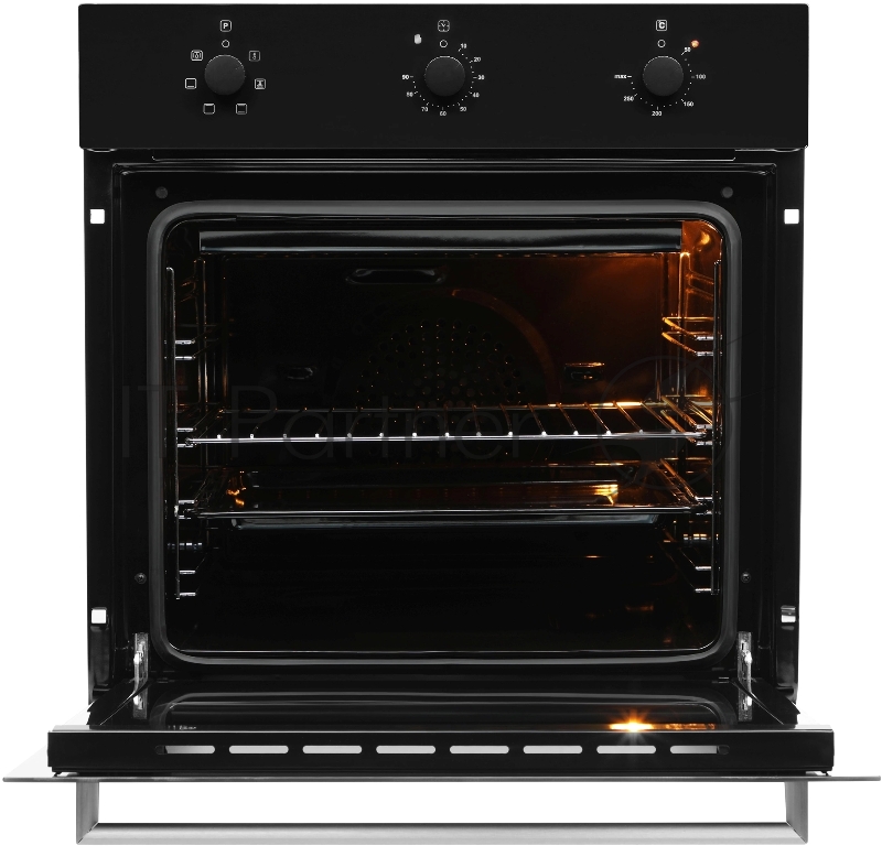 Духовой шкаф Электрический Hyundai HEO 6631 BG черное стекло