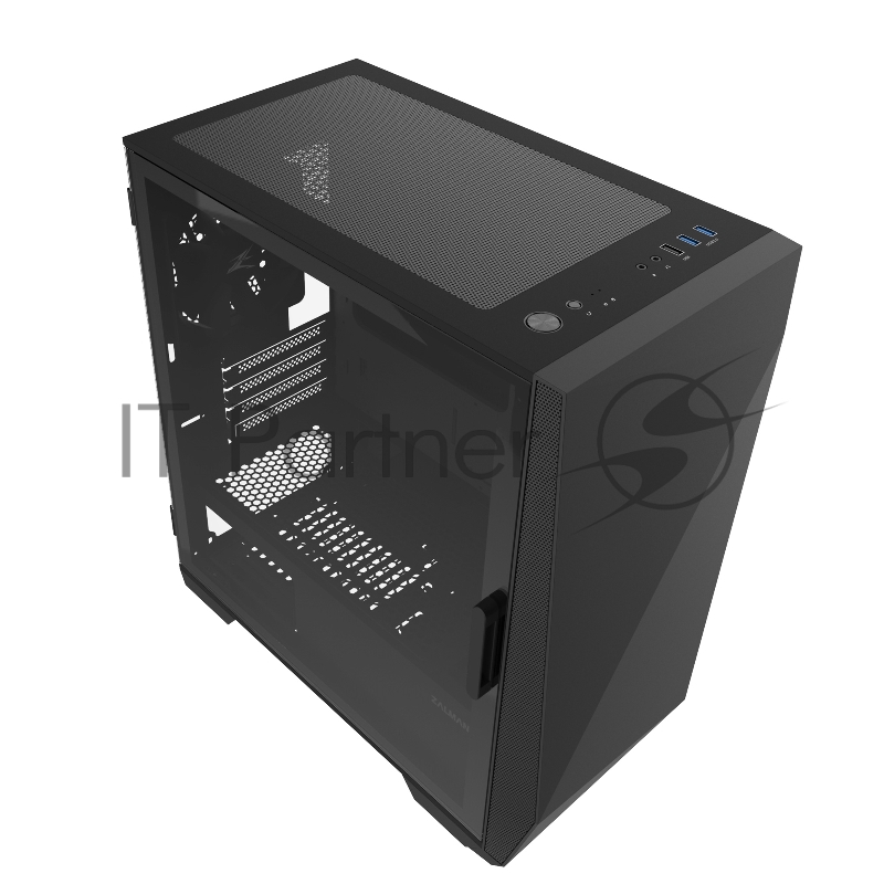 Корпус ZALMAN Z1 ICEBERG, MicroATX, BLACK, WINDOW, 2xCOMBO (3.5 OR 2.5), 3x2.5, 1xUSB2.0, 2xUSB3.0, FRONT 2x120mm, REAR 1x120mm