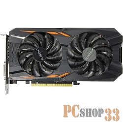 Видеокарта GIGABYTE GeForce GTX 1050 WINDFORCE OC 2G 2ГБ GV-N1050WF2OC-2GD (GeForce GTX 1050, DDR5, DVI, 3xHDMI, DP) (PCI-E)