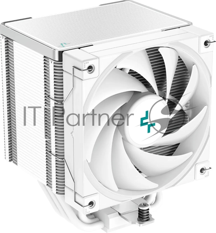 Кулер DEEPCOOL AK500 WH LGA20XX/1700/1200/115X/AM5/AM4 (9шт/кор, TDP 240W, PWM, Fan 120mm, 5 тепл. Трубок, Copper Base, белый) RET