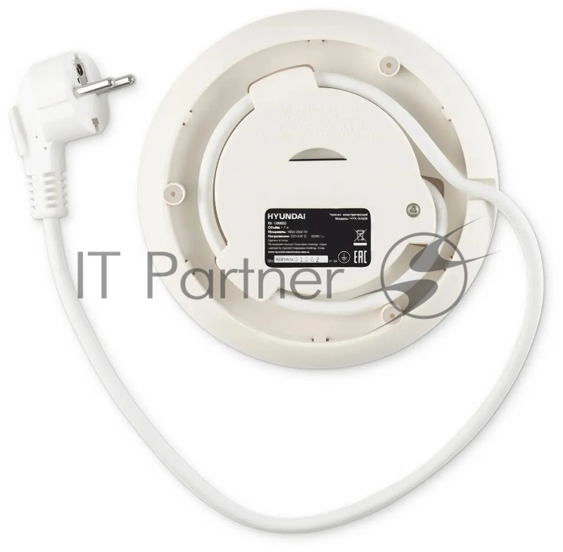 Чайник электрический Hyundai HYK-S4606 1.7л. 2200Вт кремовый корпус: металл