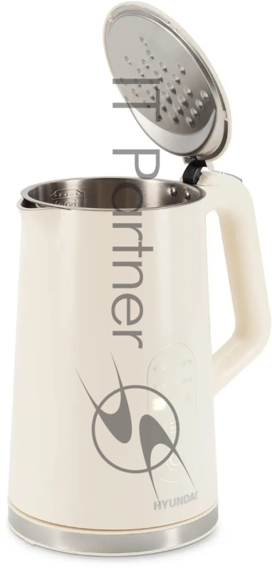 Чайник электрический Hyundai HYK-S3605 1.7л. 2200Вт кремовый корпус: металл