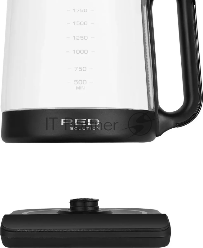Чайник электрический Red Solution KG1330D 2л. 2000Вт прозрачный/черный корпус: пластик/стекло