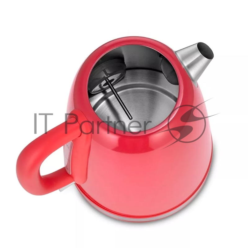 Чайник электрический Kitfort КТ-6665 1.7л. 2200Вт красный/нержавеющая сталь корпус: нерж.сталь/пластик