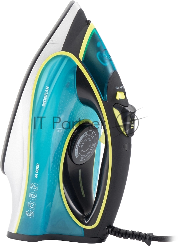 Утюг Hyundai H-SI01450 3200Вт голубой/желтый