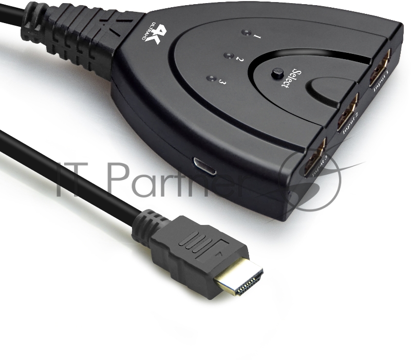 Переключатель Greenconnect HDMI 3 к 1 + USB port (GL-v301ZP)