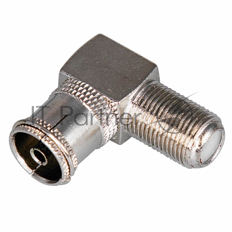 Переходник антенный гнездо F-гнездо TV угловой блист. Rexant 06-0026-A