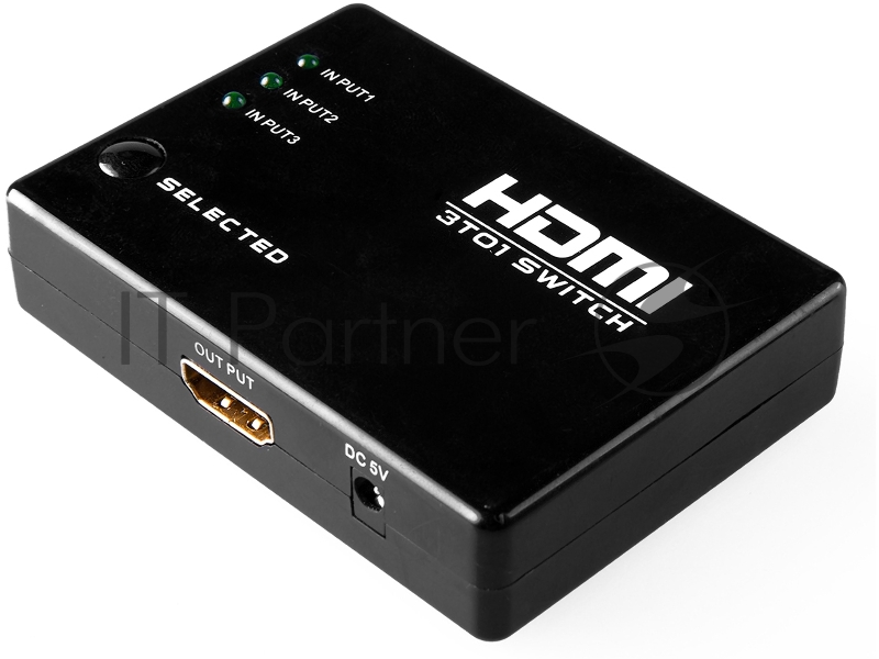 Переключатель HDMI 3 x 1 Greenline, 1080P 60Hz, пульт ДУ, DeepColor, GL-v301 Переключатель HDMI 3 x 1 Greenline, 1080P 60Hz, пульт ДУ, DeepColor, GL-v301