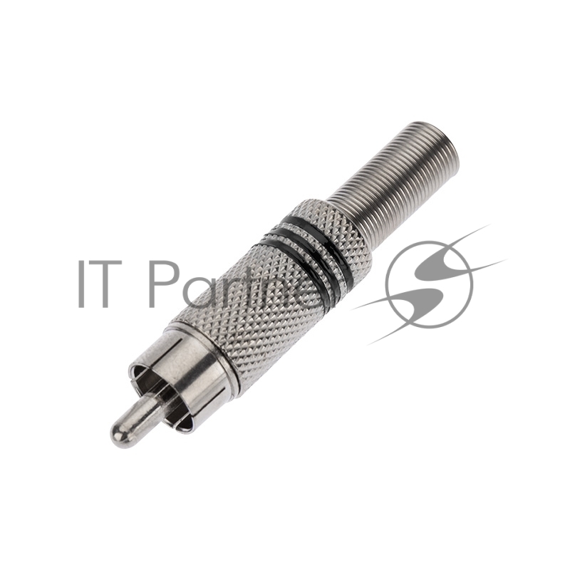 Разъем штекер RCA металл под винт ZN черный/красный PROCONNECT