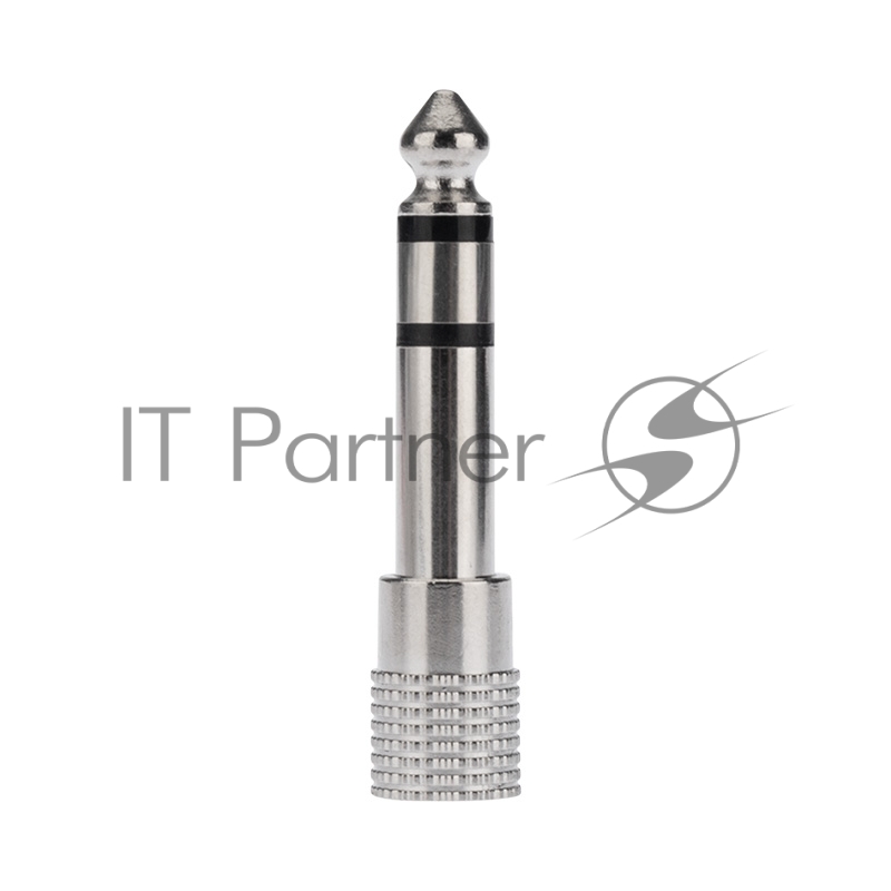 Переходник штекер стерео 6,3 мм - гнездо стерео 3,5 мм, металл REXANT