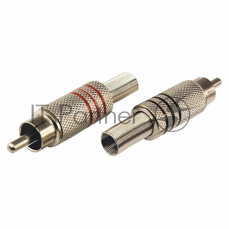 Разъём аудио, RCA под винт, металл Silver, (2шт.) REXANT