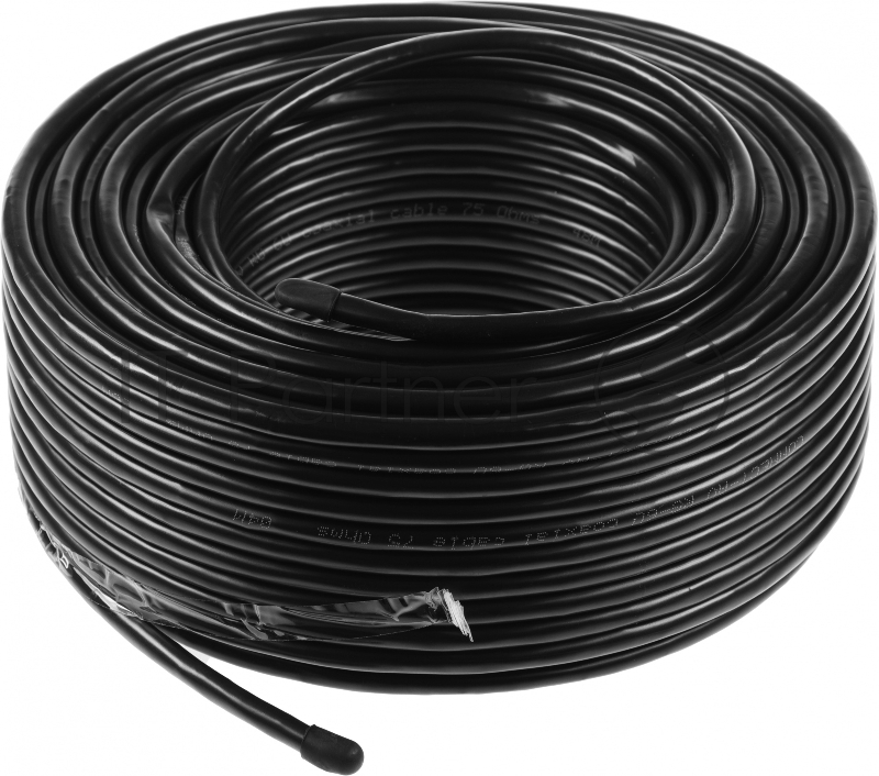 Кабель Premier CONNECT-AV RG-6/U CCS BK 50м. (катушка:50м) черный (21-320 50)