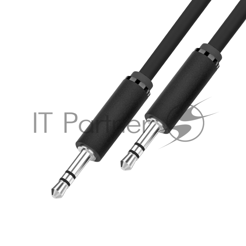 Кабель 4PH 0.5m аудио jack 3,5mm/jack 3,5mm черный, M/M, экран, стерео, 4PH-R90255
