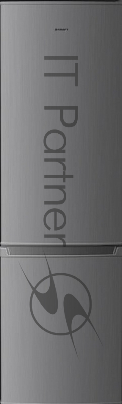 Холодильник KRAFT KF-DC290X серый металлик двухкамерный 220/70л морозилка снизу