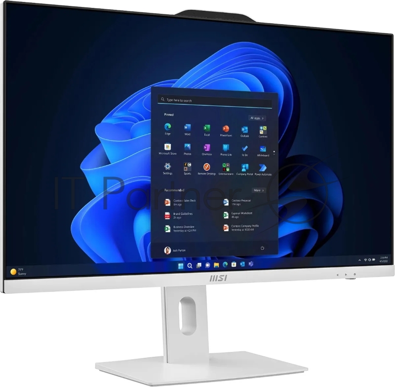 Моноблок MSI Pro AP272P 14M-612RU 27 Full HD i7 14700 (2.1) 16Gb SSD1Tb UHDG 770 Windows 11 Professional GbitEth WiFi BT 120W клавиатура мышь Cam белый 1920x1080