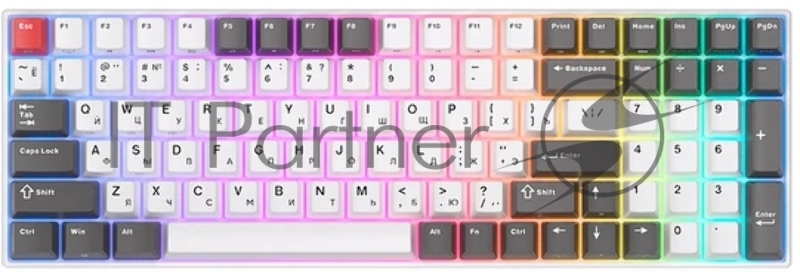 Клавиатура Royal Kludge RK100 Brown switch/Grey/Red/White