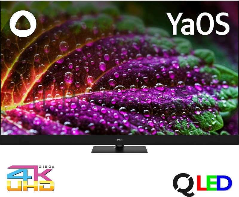 Телевизор QLED BBK 55 55LED-8259/UTS2C (B) черный/черный 4K Ultra HD 60Hz DVB-T2 DVB-C DVB-S2 USB WiFi Smart TV