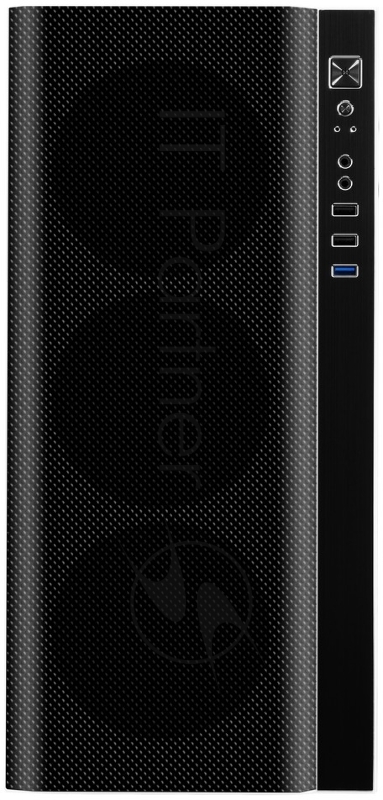 Корпус Ginzzu GL 185 White боковая дверца закаленное стекло на петлях на магнитах