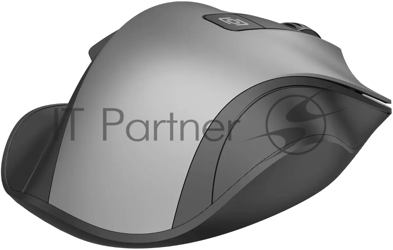 Мышь Оклик 504MW черный/серый оптическая (1600dpi) silent беспроводная USB (6but)