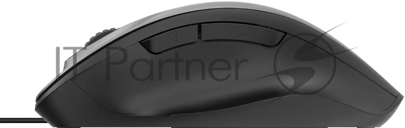 Мышь Оклик 504M черный/серый оптическая (3600dpi) silent USB (6but)