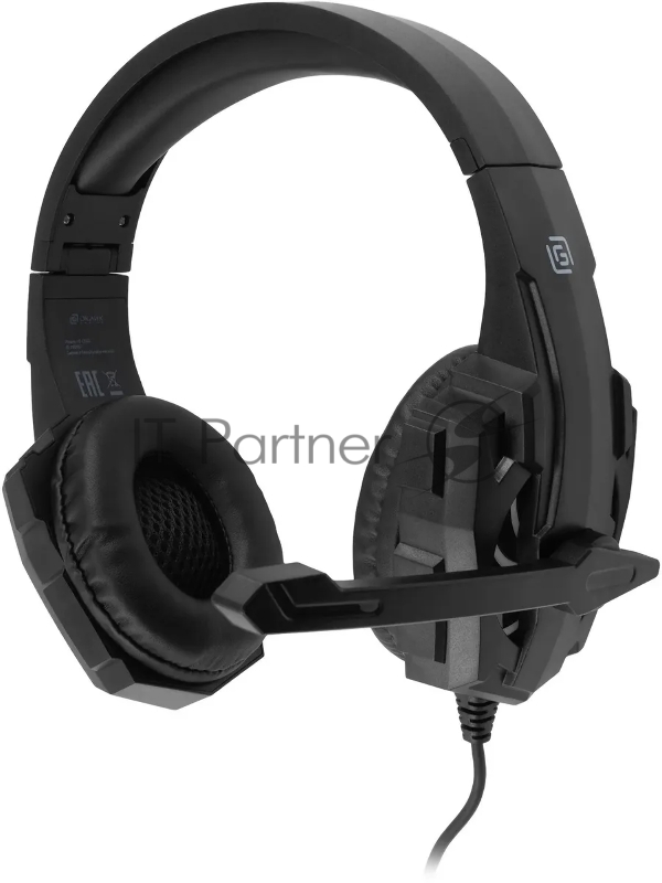 Наушники с микрофоном Оклик HS-L355G черный 1.8м мониторные оголовье (1939807)