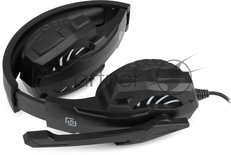 Наушники с микрофоном Оклик HS-L355G черный 1.8м мониторные оголовье (1939807)