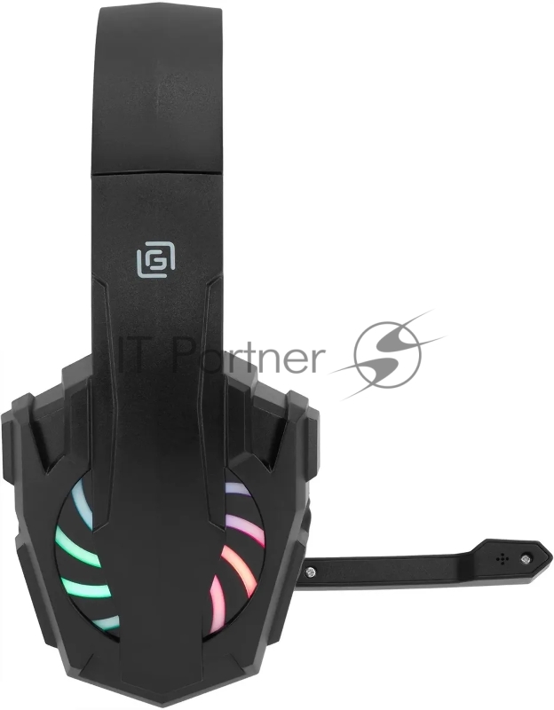 Наушники с микрофоном Оклик HS-L355G черный 1.8м мониторные оголовье (1939807)