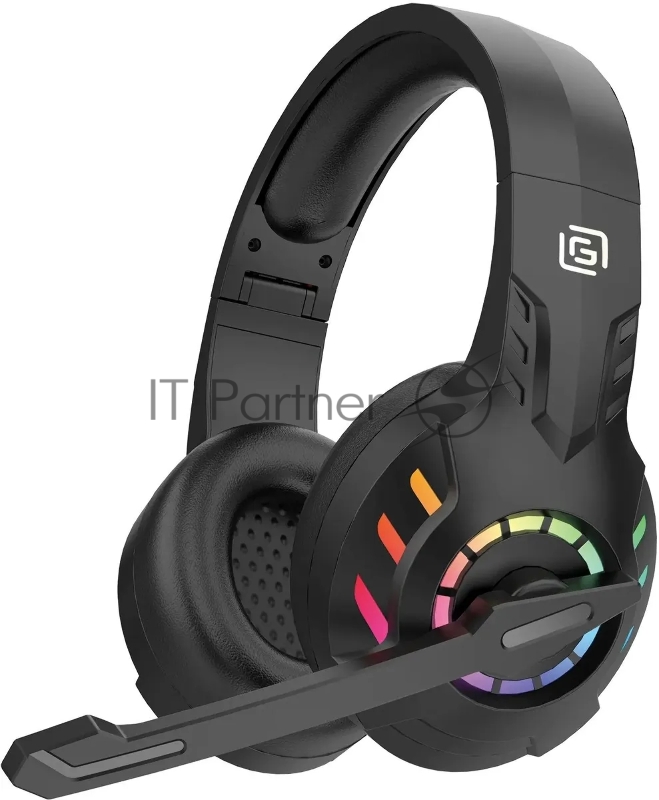 Наушники с микрофоном Оклик HS-L420G черный накладные BT оголовье (1939799)