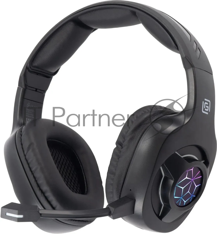 Наушники с микрофоном Оклик HS-L575G черный накладные BT оголовье (1895253)