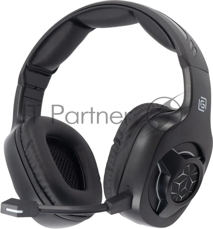 Наушники с микрофоном Оклик HS-L575G черный накладные BT оголовье (1895253)