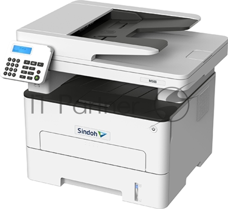 МФУ Sindoh M500 МОНОХРОМ А4,принтер/копир/сканер/факс 34 стр/мин,Wi-Fi. AirPrint,ADF 50,стартовый тонер в компл 700 отп.