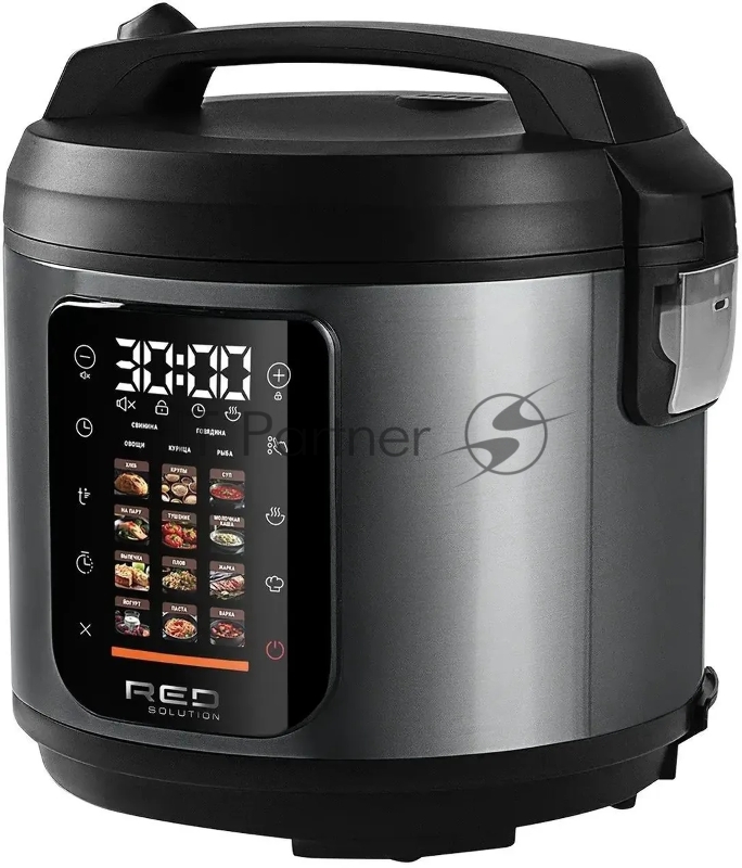 Мультиварка Red Solution M4100 5л 860Вт черный/стальной