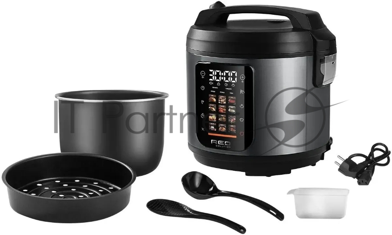 Мультиварка Red Solution M4100 5л 860Вт черный/стальной