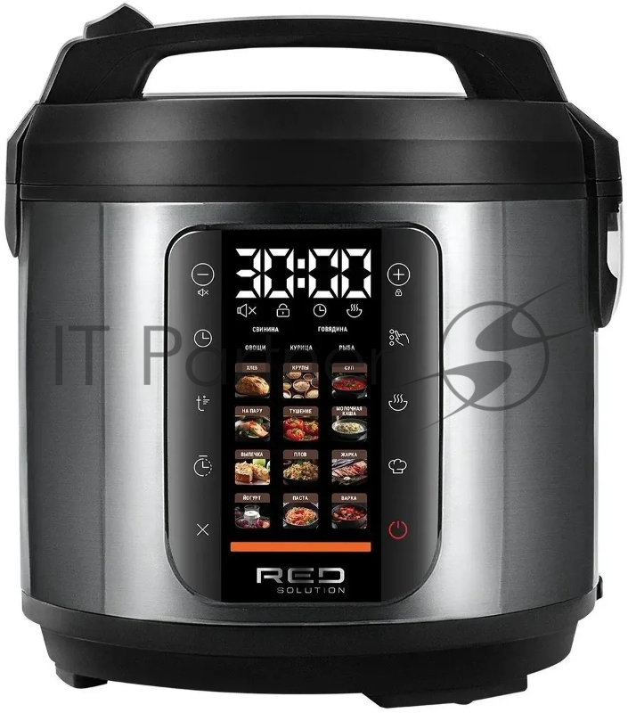 Мультиварка Red Solution M4100 5л 860Вт черный/стальной