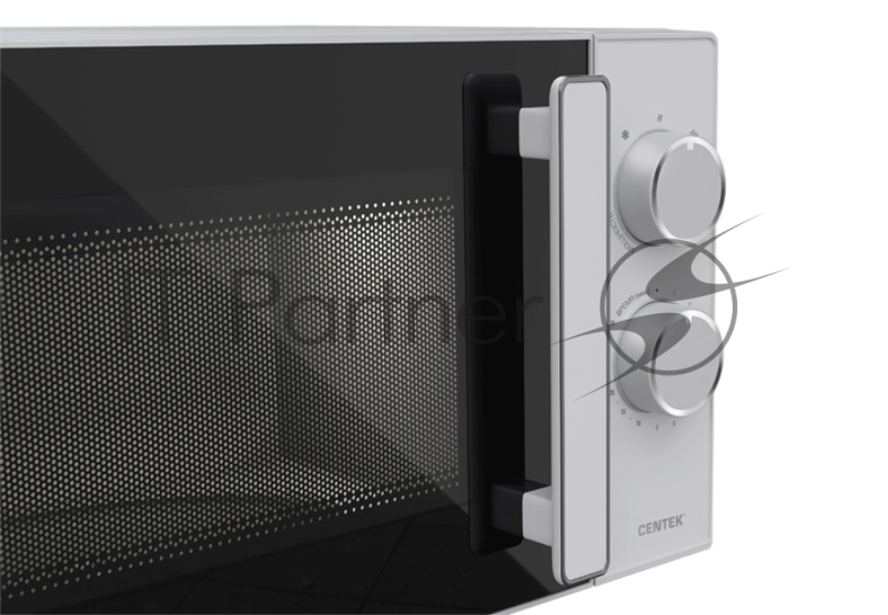 Микроволновая печь Centek CT-1560 (White) 700W, 20л, 5 режимов, таймер, подсветка, открыван дверцы ручкой