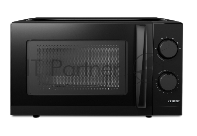 Микроволновая печь Centek CT-1571 (Черный) 700W <20л> открывание дверцы ручкой,премиальная упаковка,таймер 30 мин