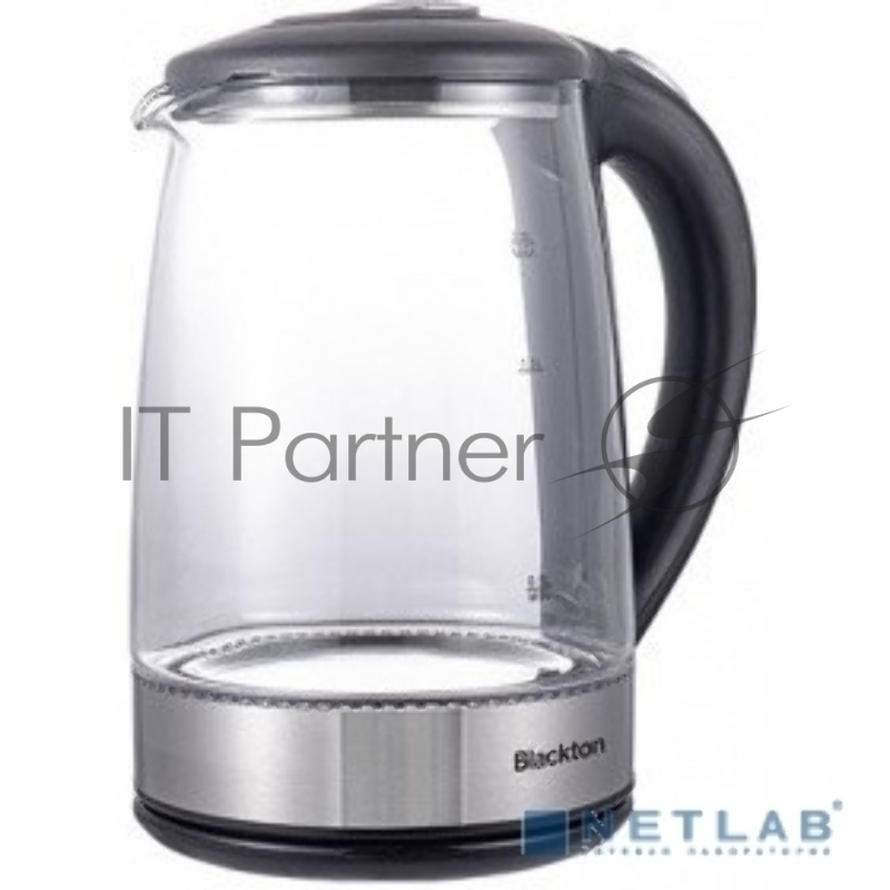 Чайник Blackton Bt KT2026G Черный-СтальМощность1500Вт, Максимальный объем 2.0л, Материал корпуса Жаропрочное стекло, Индикатор включения, Отключение при закипании, Отключение при снятии, Отключение при отсутствии воды, Отсек для хранения электрошнура