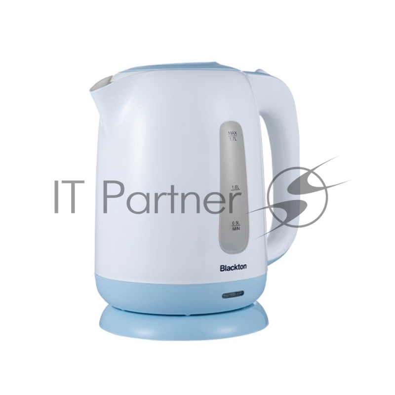 Чайник Blackton Bt KT1703P Белый-СинийМощность1850-2200 Вт, Максимальный объем 1.7л, Фильтр против накипи Съемный, Индикатор уровня воды, Индикатор включения, Отключение при закипании, Отключение при снятии, Отключение при отсутствии воды, Отсек для