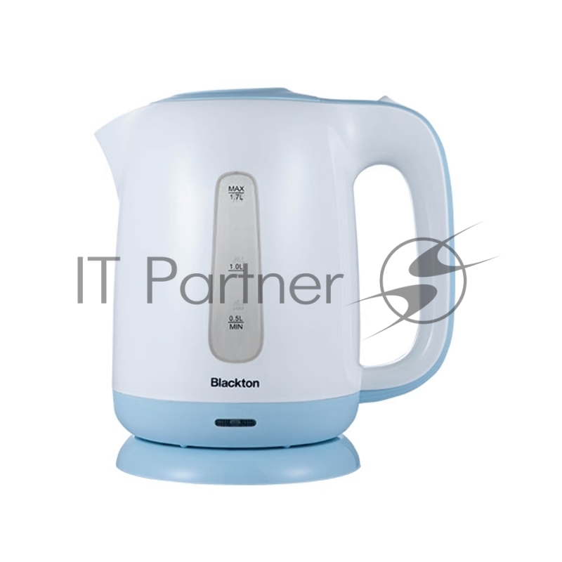 Чайник Blackton Bt KT1703P Белый-СинийМощность1850-2200 Вт, Максимальный объем 1.7л, Фильтр против накипи Съемный, Индикатор уровня воды, Индикатор включения, Отключение при закипании, Отключение при снятии, Отключение при отсутствии воды, Отсек для