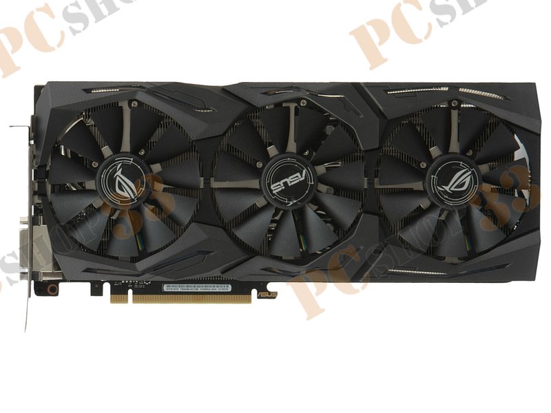 Видеокарта ASUS GeForce GTX 1070 8ГБ STRIX-GTX1070-8G-GAMING (GeForce GTX 1070, DDR5, DVI, 2xHDMI, 2xDP) (PCI-E)