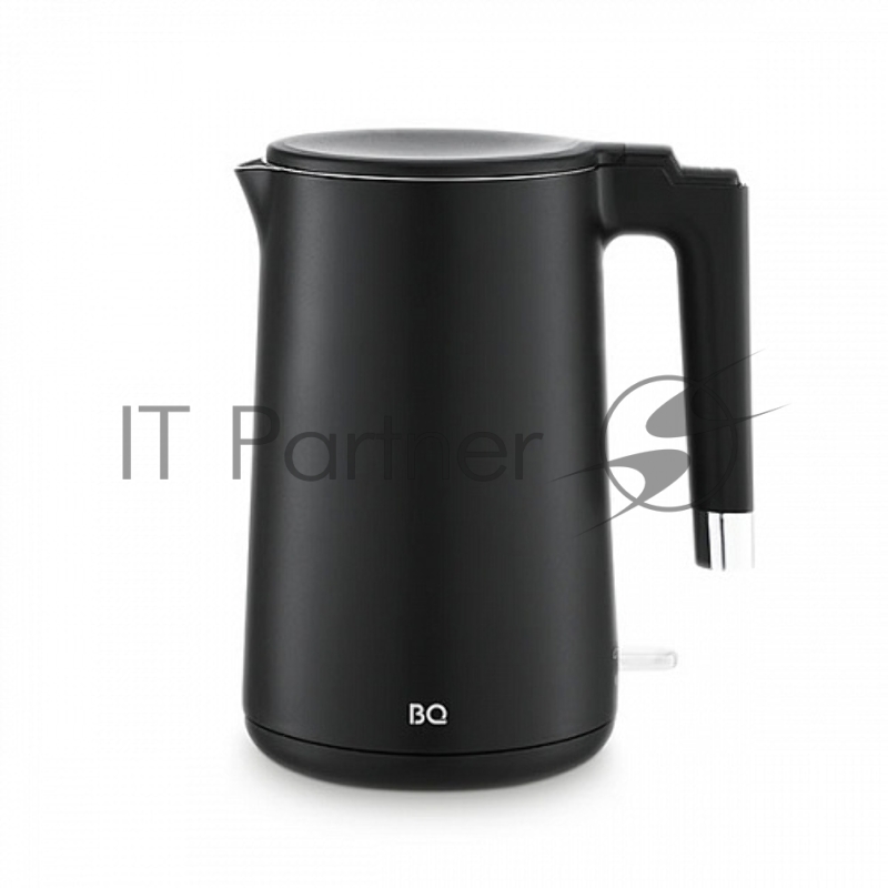 Чайник BQ KT1720P Black. Мощность:2200Вт/ Объем:1,5л/ Двухслойный корпус/ Внутренняя колба из нержавеющей стали препятствует соприкосновению пластика с кипящей водой / Внешняя поверхность выполнено из высококачественного пластика - корпус не нагревае