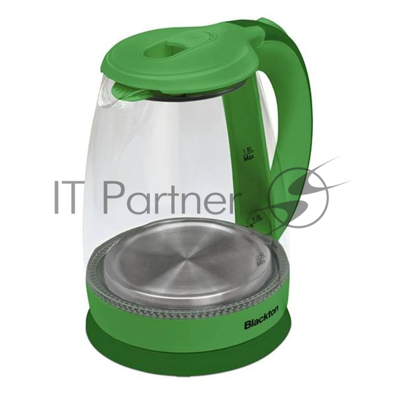 Чайник Blackton Bt KT1800G Fresh Green. Мощность: 1500 Вт, Максимальный объем: 1.8 л, Материал корпуса: Стекло, Длина электрошнура: Около 0.8 м, Внутренняя подсветка: Да, синяя