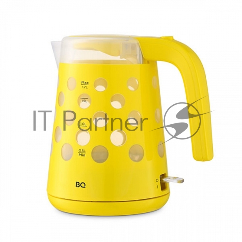 Чайник BQ KT1713P Yellow. Мощность:2200 Вт/Объем 1,7л/ LED подсветка/ Шкала уровня воды/ Вращающейся корпус на 360 градусов/ Отсек для хранения электрошнура в подставке/ Длина шнура: 0,7м/Напряжение:220-240, 50-60 Гц/ Совершенство деталей, яркое цвет