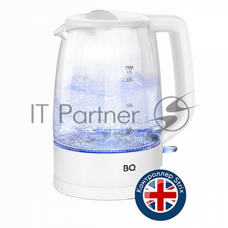 Чайник электрический BQ KT1839G White. Мощность: 2200 Вт, объем: 1.7 л