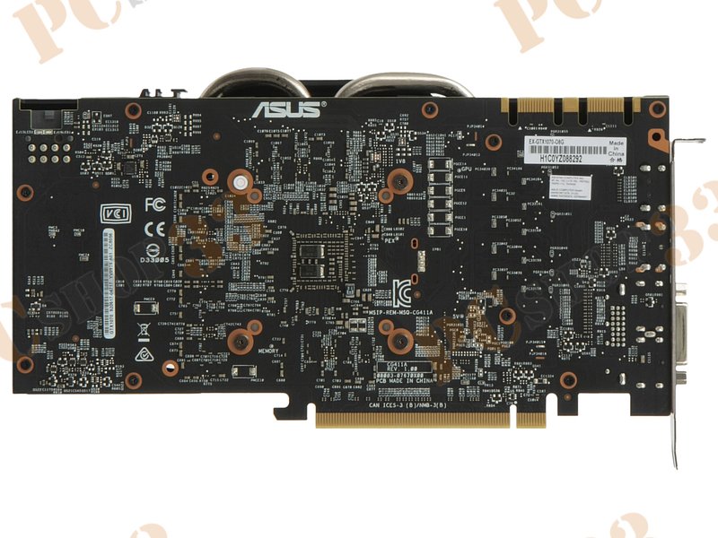 Видеокарта ASUS GeForce GTX 1070 8ГБ EX-GTX1070-O8G (GeForce GTX 1070, DDR5, DVI, 2xHDMI, 2xDP) (PCI-E)